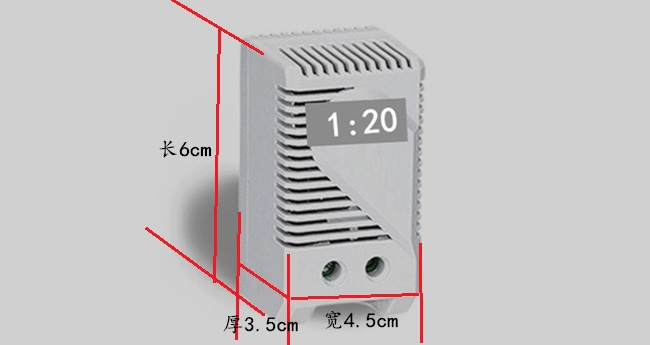 恒溫控制器尺寸設計